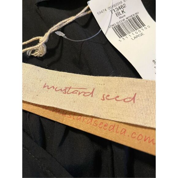 BRAND NEW - Mustard Seed by Buckle Women’s L Woven V-Neck Bodysuit - Picture 11 of 12